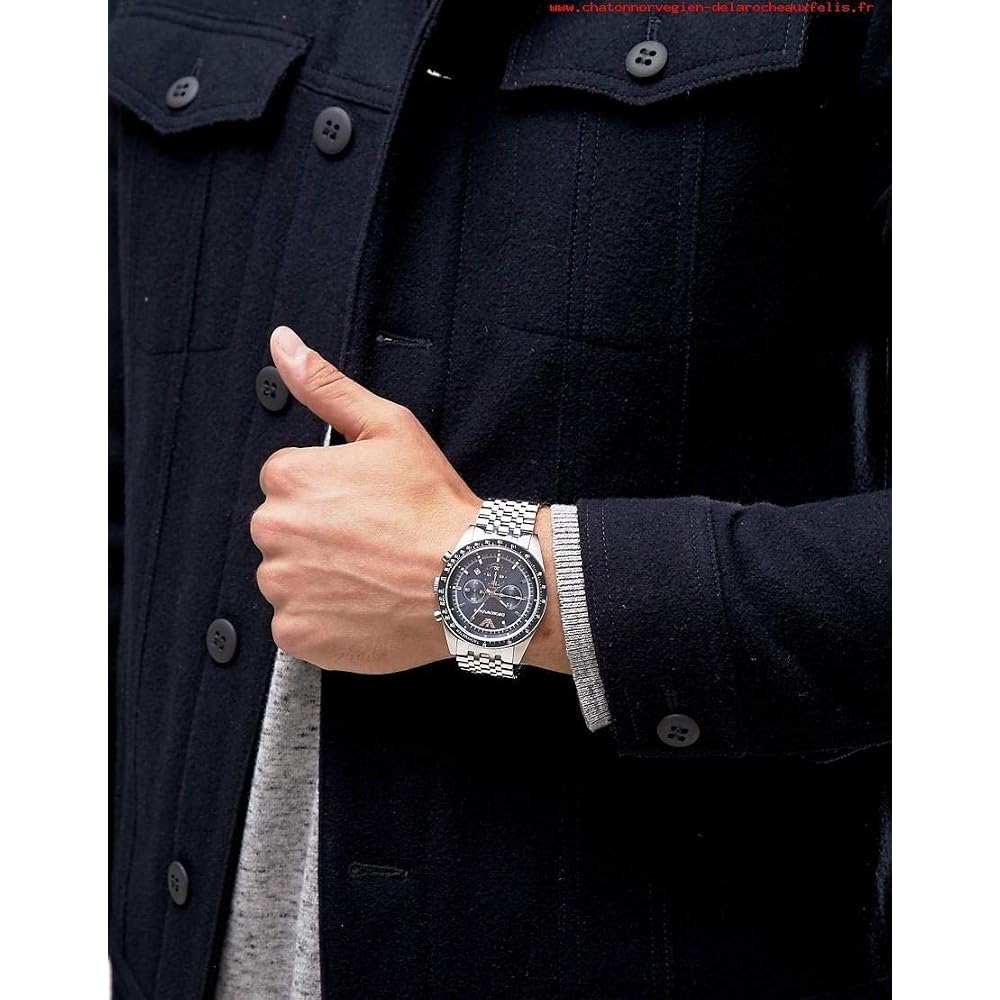 Emporio Armani AR6072 Men's Watch Stainless Steel Case Quartz Movement 43mm