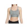 Dri-FIT Solid Logo Низкоинтенсивный поддерживающий спортивный бюстгальтер Женское нижнее белье Серый DB8766-084