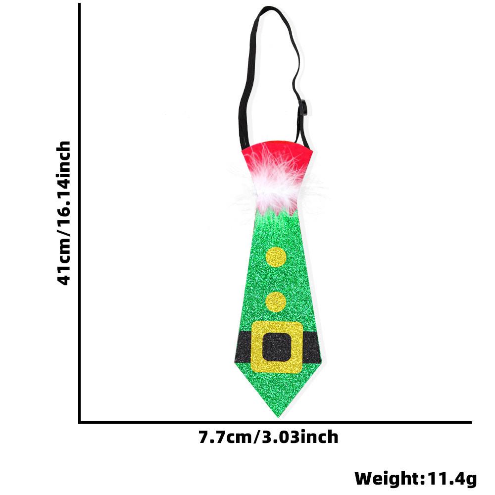 Очаровательный рождественский галстук для детей с красочными Санта-Клаусом, оленями и праздничным снеговиком