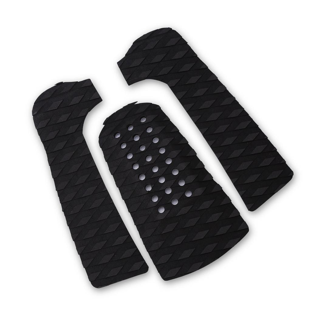 3 шт. Серфинг Серфборд Противоскользящий Тракшн Пад Тейлпад Дека Грип (черный)
