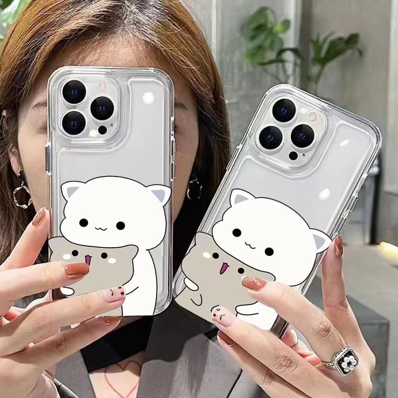 Cute Animal Cat Pattern Phone Case For Xiaomi Mi 15 T Pro 14T 13T 12T Mi 17 Pro 15 14 13 12 11 Lite 5G Clear Bumper Cover