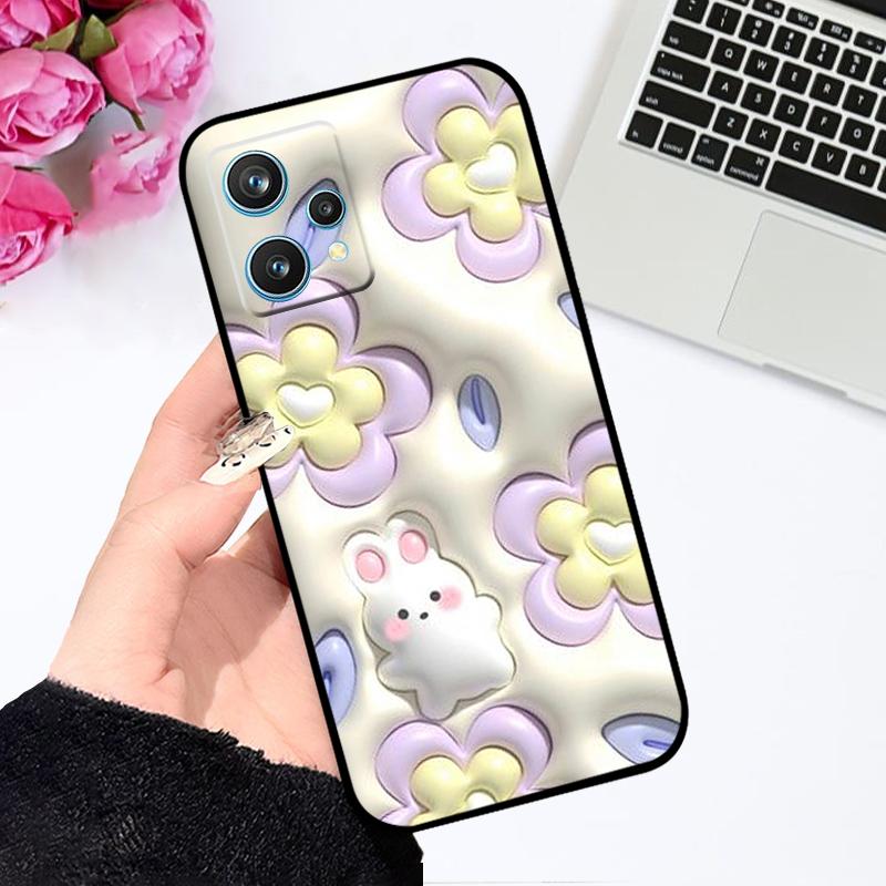 Чехол для Realme 9 9i 4G Fundas 9i 5G Ударопрочный Силиконовый ТПУ Милый Чехол для Телефона для OPPO Realme9 Pro Capa 9 Pro+ 9 Pro Plus Бампер