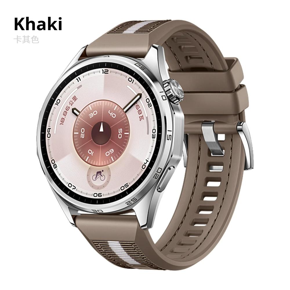 22mm Nylon Weave Silicone Strap for Huawei Watch GT6 Pro 46mm Band Wristband for Huawei GT5/GT4/GT3 46mm Bracelet Watchband