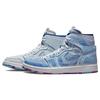 Jordan Air  1 Zoom CMFT 25 лет в Китае Тренд Скретч-карта Ретро Баскетбольные кроссовки Мужские кроссовки Белый Синий DX6036-111