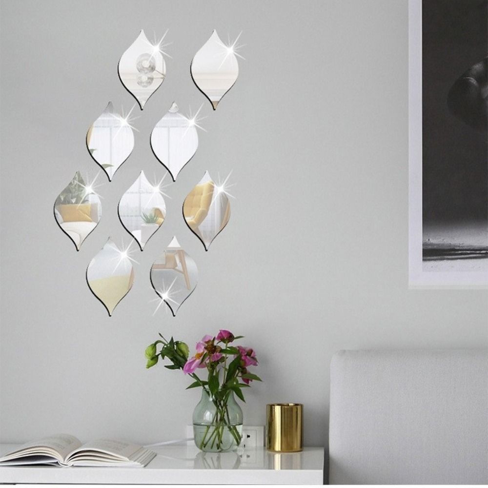 12 шт./компл. наклейки на стену в форме капли воды, акриловые наклейки на вход, 3D-линзы для ванной комнаты