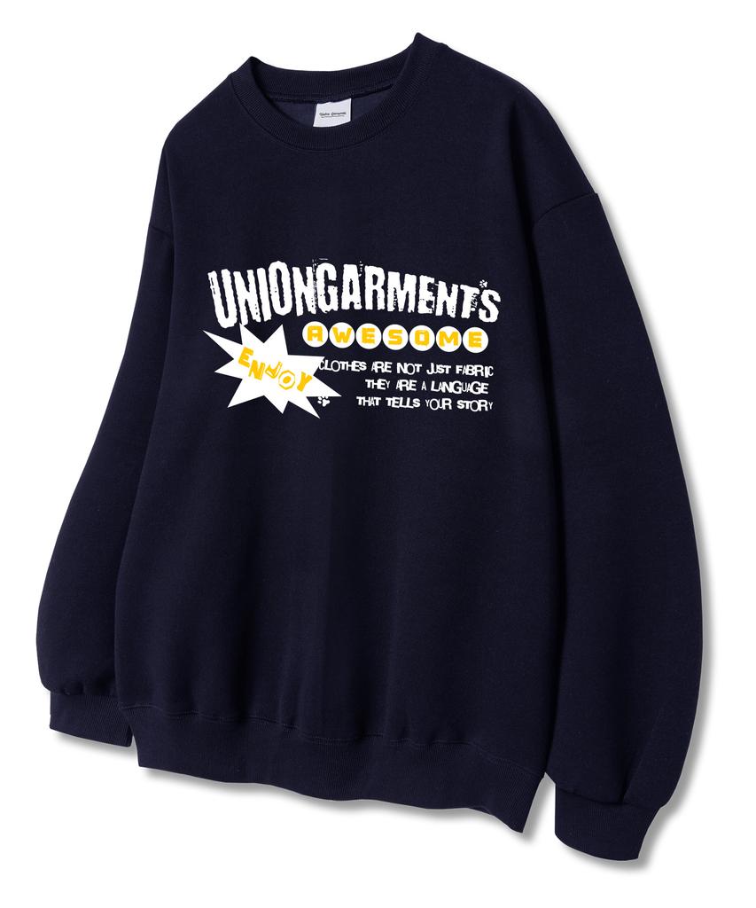 UNION GARMENTS Iredia Terry Sweatshirt Navy