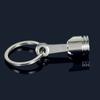 Fashion Engine Auto Car Part Silver Metal Piston Model Alloy Keychain Keyring Keyfob Gifts CLE