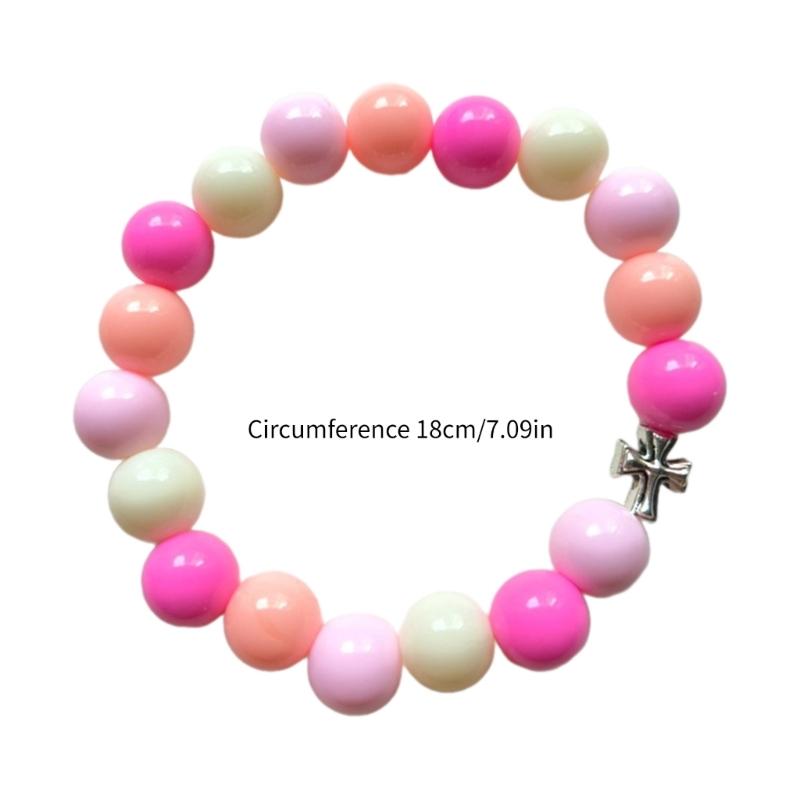 Унисекс Браслет-цепочка на руку Бусины для медитации Браслет на запястье Гладкие круглые бусины Регулируемый размер Браслеты Аксессуар для мужчин Женщин