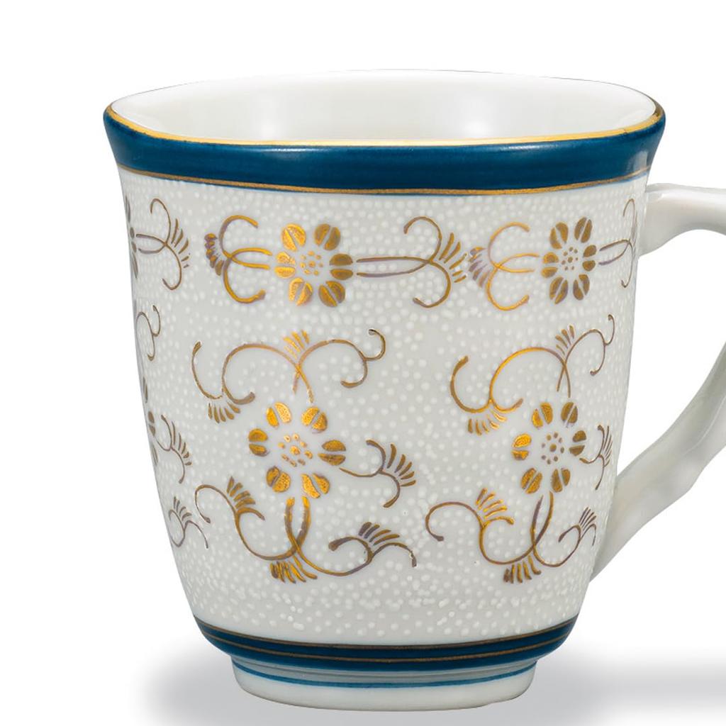 Кутани Керамическая кружка Иватая Белое зернистое железо Сен AP7-0812