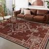American Retro Living Room Carpet Geometric Classical Decoration Sofa Non-slip Rug Easy Clean Bedroom Cloakroom Soft Floor Mat