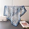 Chinese Style Ink And Water Temperament Cotton Linen Small Square Scarf Silk Scarf Imitation Velvet Scarf Shawl Sun Protection