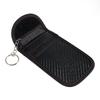 Double Layer Carbon Fiber Texture Leather RFID Blocking Car Key Signal Shielding Bag Key Storage Pouch