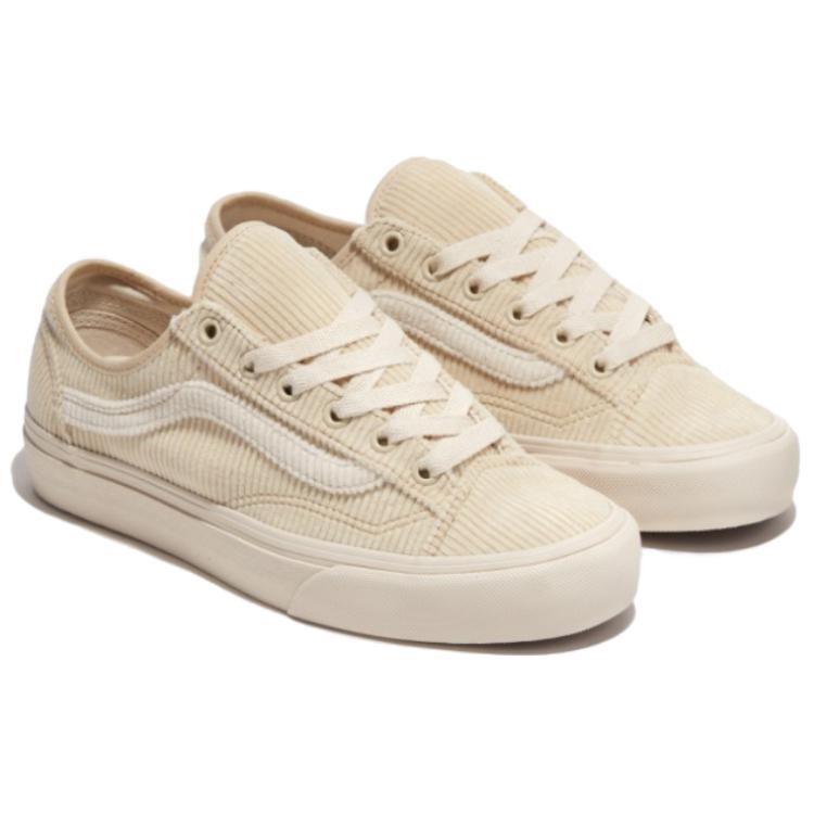Vans Серия Style 36 Удобные Прочные Универсальные Низкие Кеды из Канваса Унисекс Кроссовки Бежевый VN0007R2GRX1