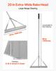 Landscape Rake, 1510 mm Handle 508 mm Wide Head, Large Heavy Duty Aluminum Landscaping Level, Asphalt Rake Tool for Asphalt & Land Leveling, Concrete