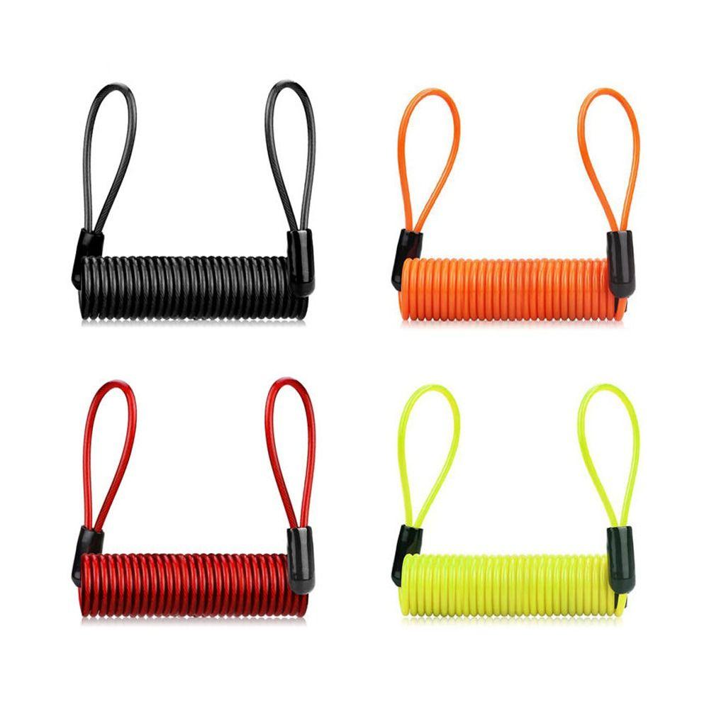 Waterproof Lock Anti-Theft Rope PVC+Steel Wire Disc Lock Spring Cable Vehicle