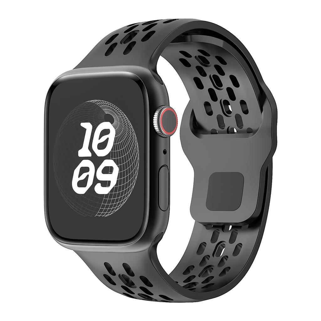 Силиконовый ремешок для Apple Watch band Ultra2 49мм 44мм 45мм 40мм 41мм 46мм 45мм ремешки браслет iwatch Серии 9 8 7 6 5 3 SE 10