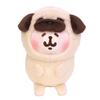 Sun Arrow Kanahei Small Animal Pug Rabbit Plush Toy K-9576 H14 X W11.5 X D10.5cm