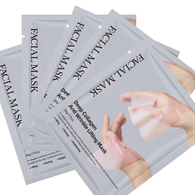 Глубокая коллагеновая маска для лица против морщин для лифтинга, упругости и осветления