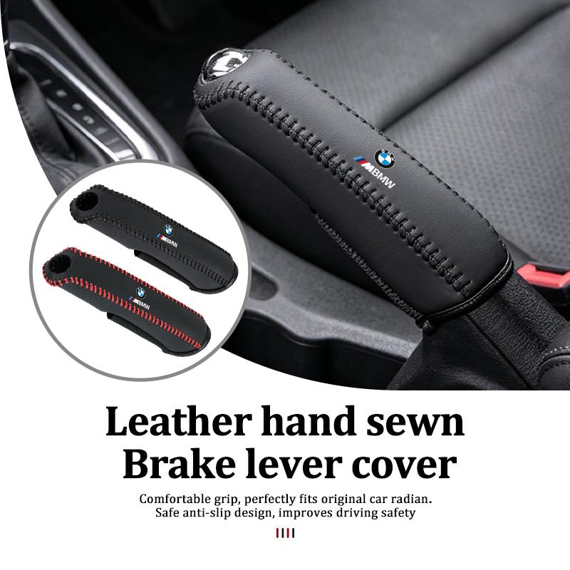 AAAPS1 Car Handbrake Cover Hand Sewn Protective Gear Shift Lever Sleeve For BMW M3 M5 X3 E93 F10 F20 F30 F40 F15 F25 F26 F31 F49 F86