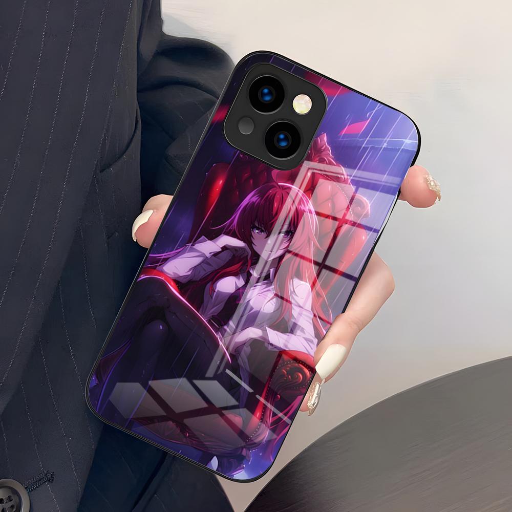Чехол для телефона High School DxD Риас Гремори для iPhone 17 Pro Max 15 Pro 16 14 Plus 12 13 Mini 11 Pro Ударопрочный стеклянный чехол
