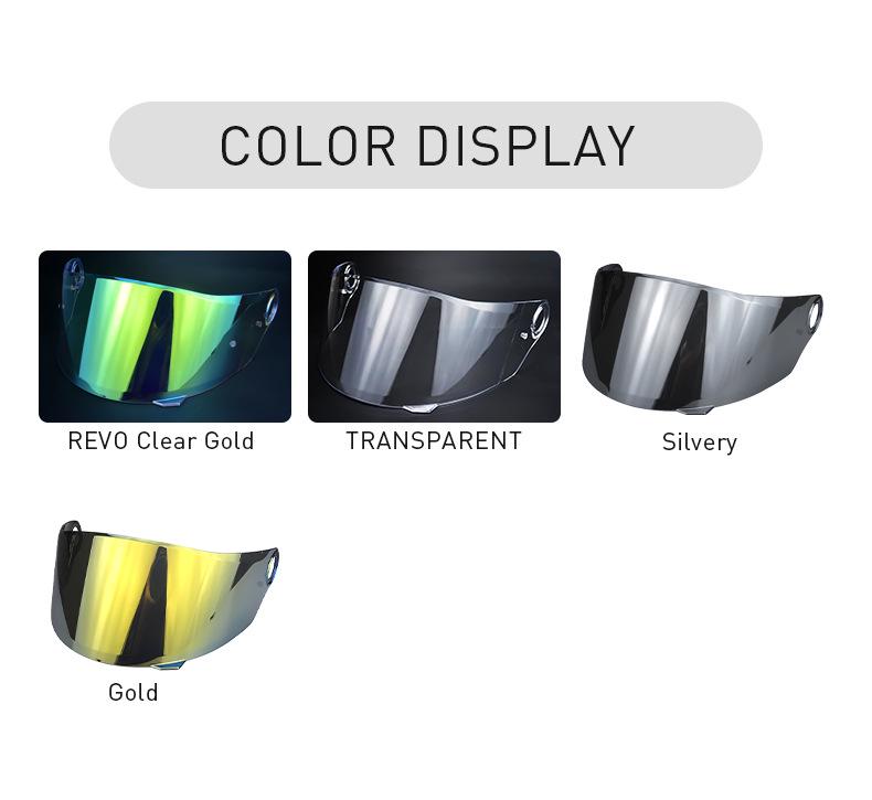 Universal Motorcycle Helmet Visor for Day & Night Use