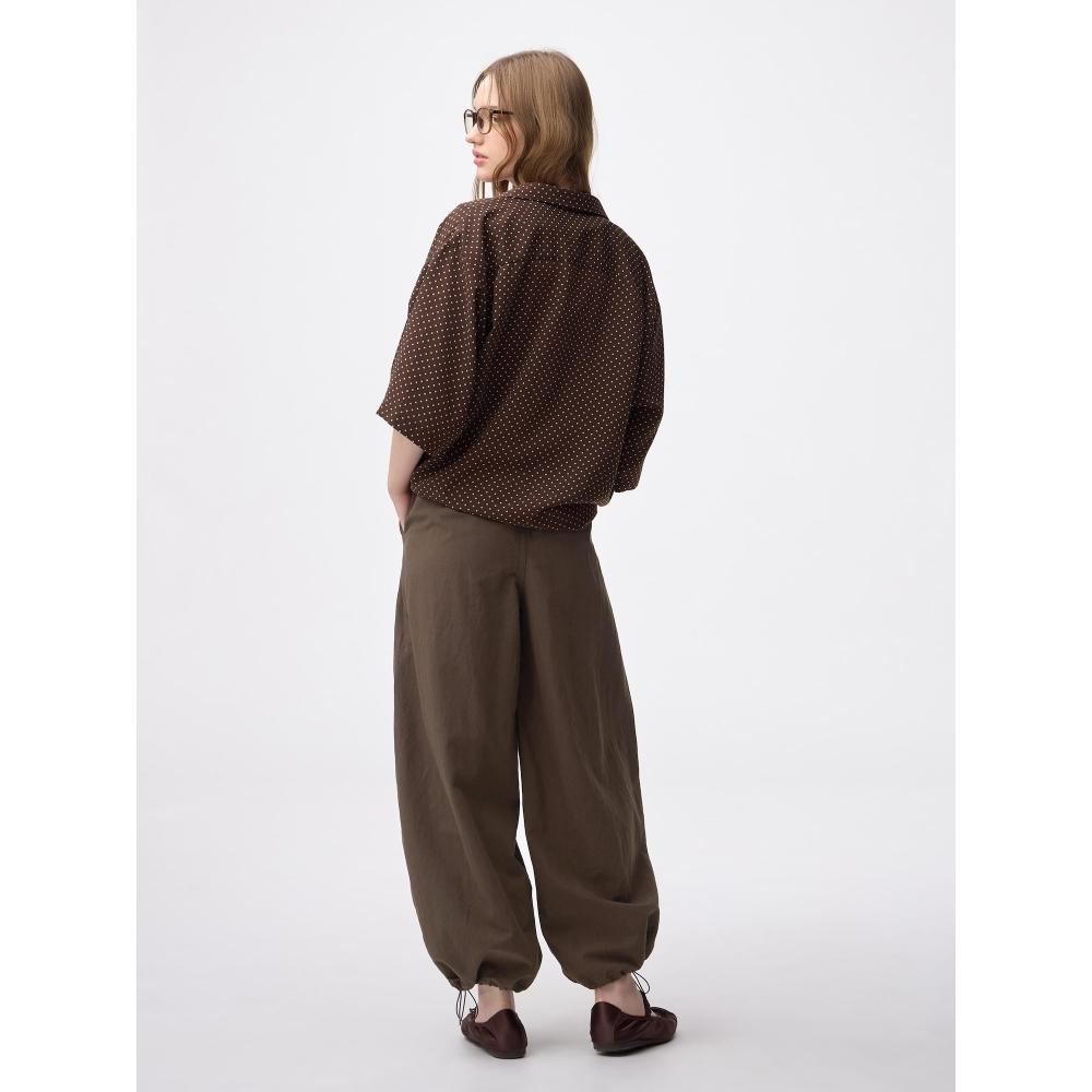 GU by Uniqlo Широкие брюки из смесового льна+ec