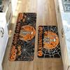 40*60+40*120cm Halloween Horror Kitchen Mat Set of 2 – Absorbent & Oil-Proof Non-Slip Floor Mats, Easy-Clean Spooky Decor for Home Entryway