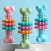 Pet Teething Toy TPR Bone Meaty Pet Toy Dog Toy Gnawing Resistance Teething Toy Dog Bone Shape Interactive Toys Teething