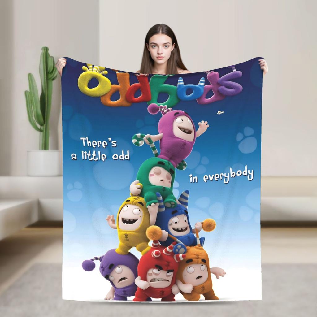 Мультяшное фланелевое одеяло с узором O-Oddboded, супермягкое покрывало для спальни, декоративное, новинка, покрывало для кровати, дивана