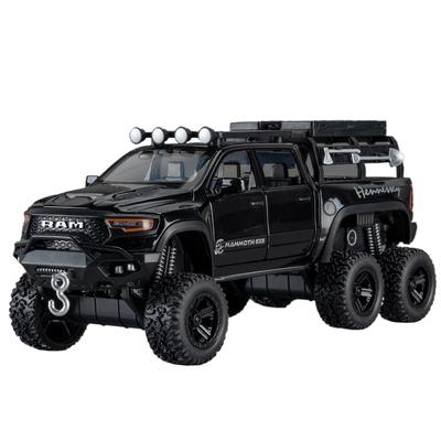 1/32 DODGE Tyrannosaurus RAM 1500 REX сплав пикап модель автомобиля литой металл внедорожники модель автомобиля звук свет детская игрушка подарок