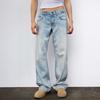 Женские выстиранные ретро прямые джинсы с высокой посадкой, широкими штанинами, свободным кроем, драпирующиеся, универсальные