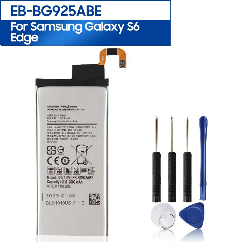Original Replacement Battery For Samsung GALAXY S6 Edge G9250 G925F G925FQ G925S G925L G925A G925V EB-BG925ABE EB-BG925ABA