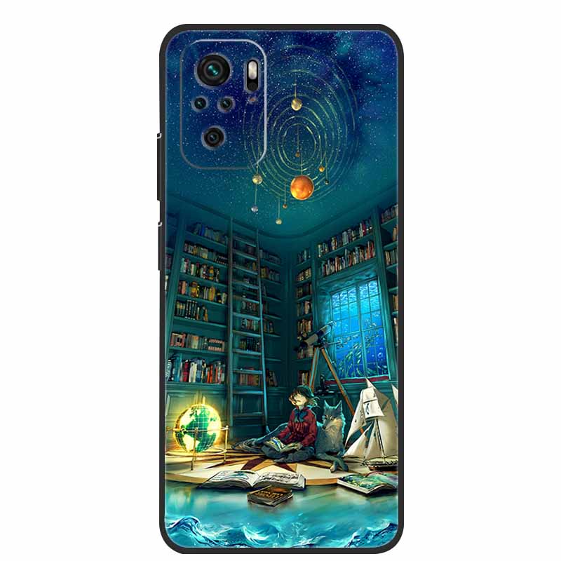 For Xiaomi Poco M5s Case Luxury TPU Soft Silicone Phone Back Cover for PocoM5s Shockproof Flowers Cute Cartoon Flowers New Coque