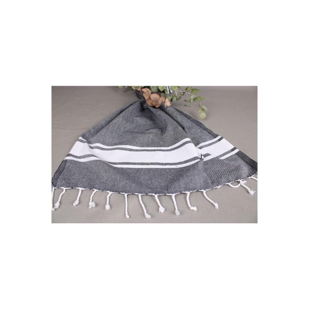 Пештемаль, Темно-серый Пештемаль, Хлопковая салфетка 60х90 см, Пештемаль для турецкой бани, Пештемаль для духовки,