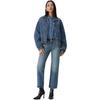 Levis American Style Solid Color Drop Shoulder Long Sleeve Short Collar Jacket Women Jackets 003NQ-0003