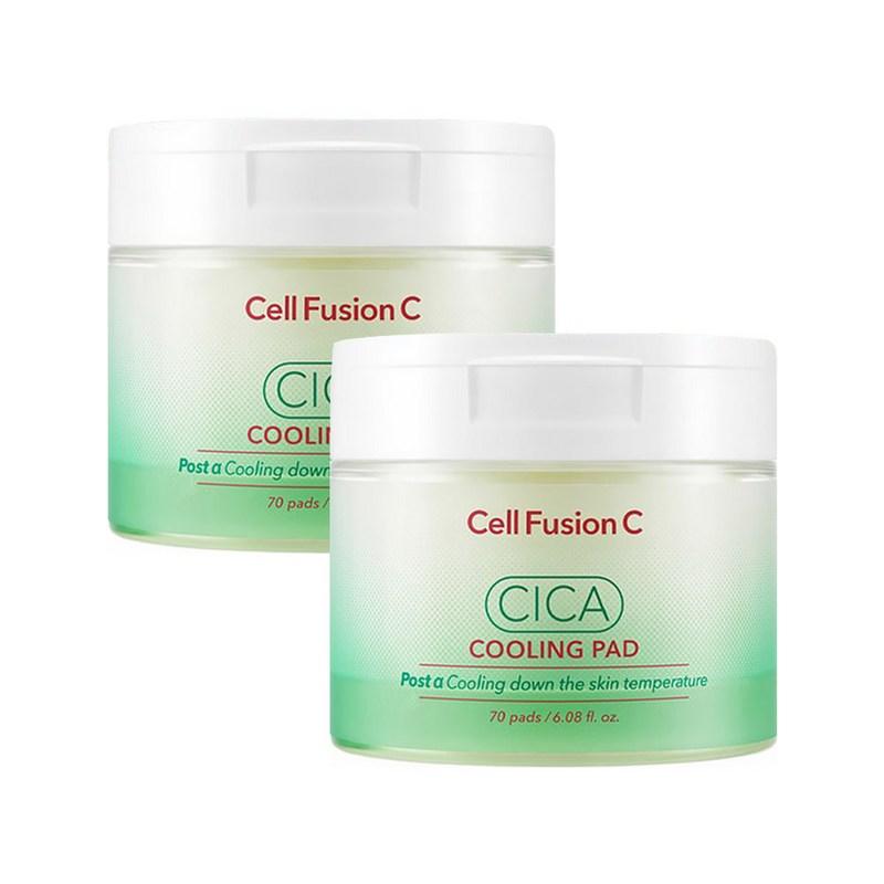 Cellfusionc Post Alpha Cica Cooling Pad 180ml, 70 pads, 2 pcs