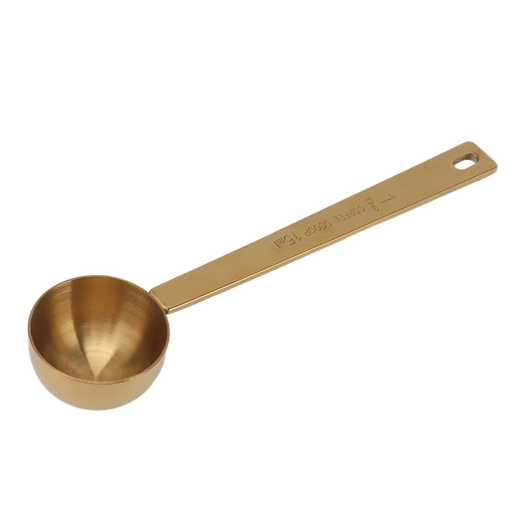 Stainless Steel Coffee Measuring Spoon Coffee Scoop Long Handle Scoop for Milk Powder Fruit Powder 15ml