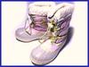 Pink Botanical Pattern Snow Boots With Inner 23.0(USED)