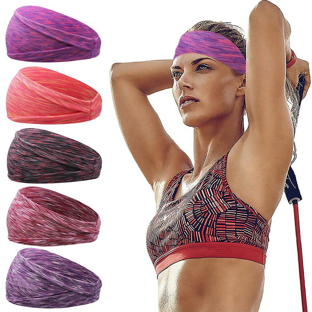 Elastic Yoga Fitness Head Band Sport Hairbands Yoga Headbands Absorbing Sweat Hairbands
