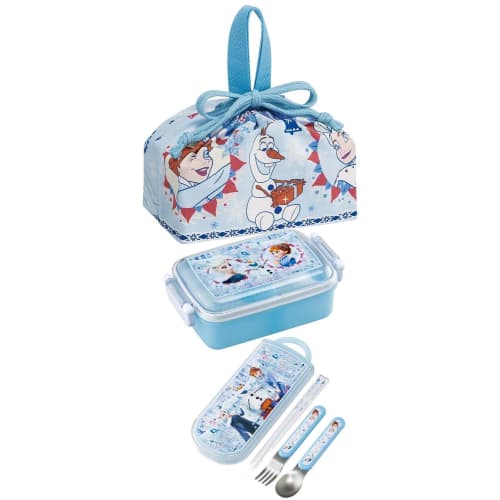 Skater Children's Lunch Box Drawstring Bag Disney Frozen 24 Made In Japan KB7-A