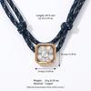 Adjustable Cord Knot Necklace Cubic Zirconia Rope Necklace Gifts Cord Necklace  Casual Outfits
