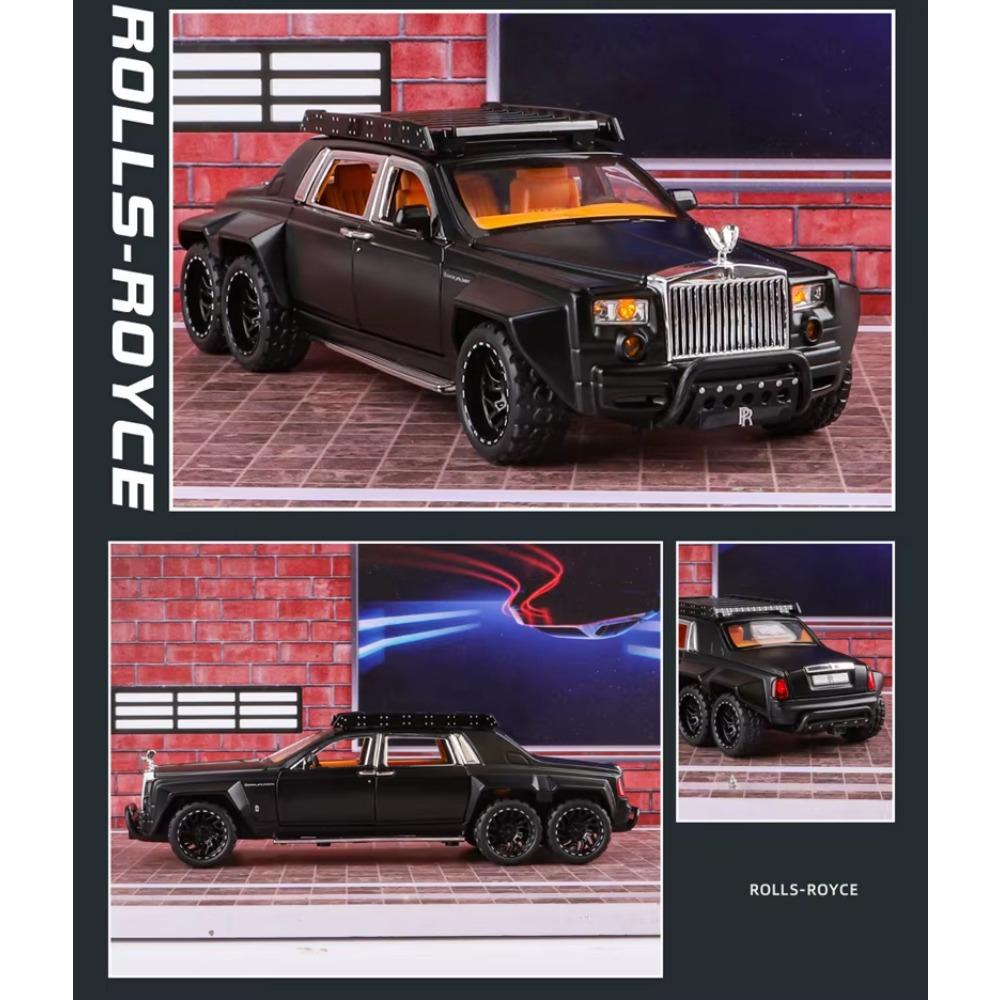 1/32 масштаб Rolls-Royce Phantom 6*6 сплав пикап модель автомобиля литые металлические внедорожники имитация модели автомобиля звук свет детские подарки