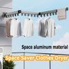 Clothes Drying Rack Aluminum Alloy Folding Drying Rack Wall-mounted Collapsible Drying Rack Space Saver Clothes Dryer