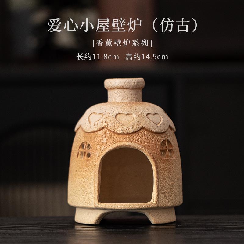 Подставка для благовоний в виде дома с сердечком любви, диффузор, благовонные горелки, освятить, распространитель запаха, кадило, домашние аксессуары, украшения, принадлежности