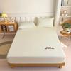 Мультяшная простыня однотонная матовая простыня из стиранного хлопка защита матраса