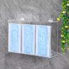 1/2/3 Grids Glove Storage Box Transparent Gloves Dispenser Box Practical Mask Dispenser  Earplugs