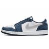 Eric Koston x Air 1 Low SB Midnight Navy Мужские Кроссовки Синий Белый-Ember-Glow-Металлик-Серебристый CJ7891-400