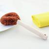 Набор щеток из кокосовой пальмы, 3 шт., с длинной ручкой, инструмент для чистки антипригарных сковородок, мисок, кухонная губка, прочная, экологически чистая