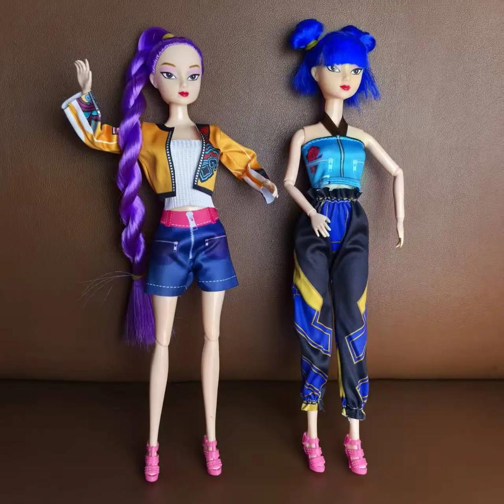 @@кукла 30СМ Охотники на демонов Руми Мира Зои кукла игрушка Kpop Кукла и одежда Охотники на демонов Кукла Девочка Переодевание Поклонники собирают подарки