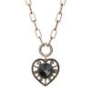 Crystal Love Titanium Steel Necklace Autumn And Winter Short Temperament Versatile Sweater Necklace Clothes Accessories